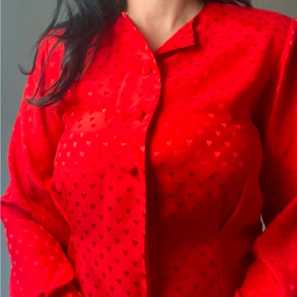 Vintage Evan Picone Heart blouse